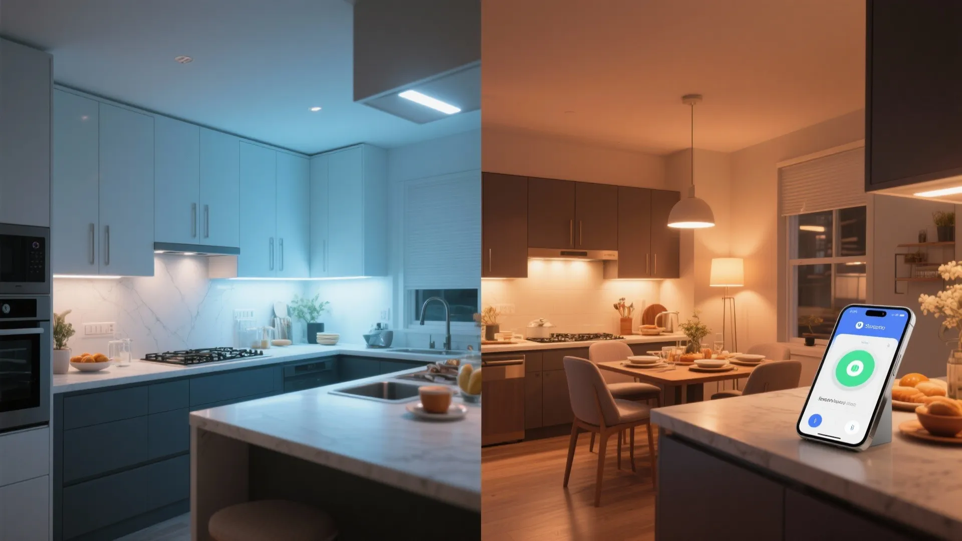 5. Smart lighting and color temperature control