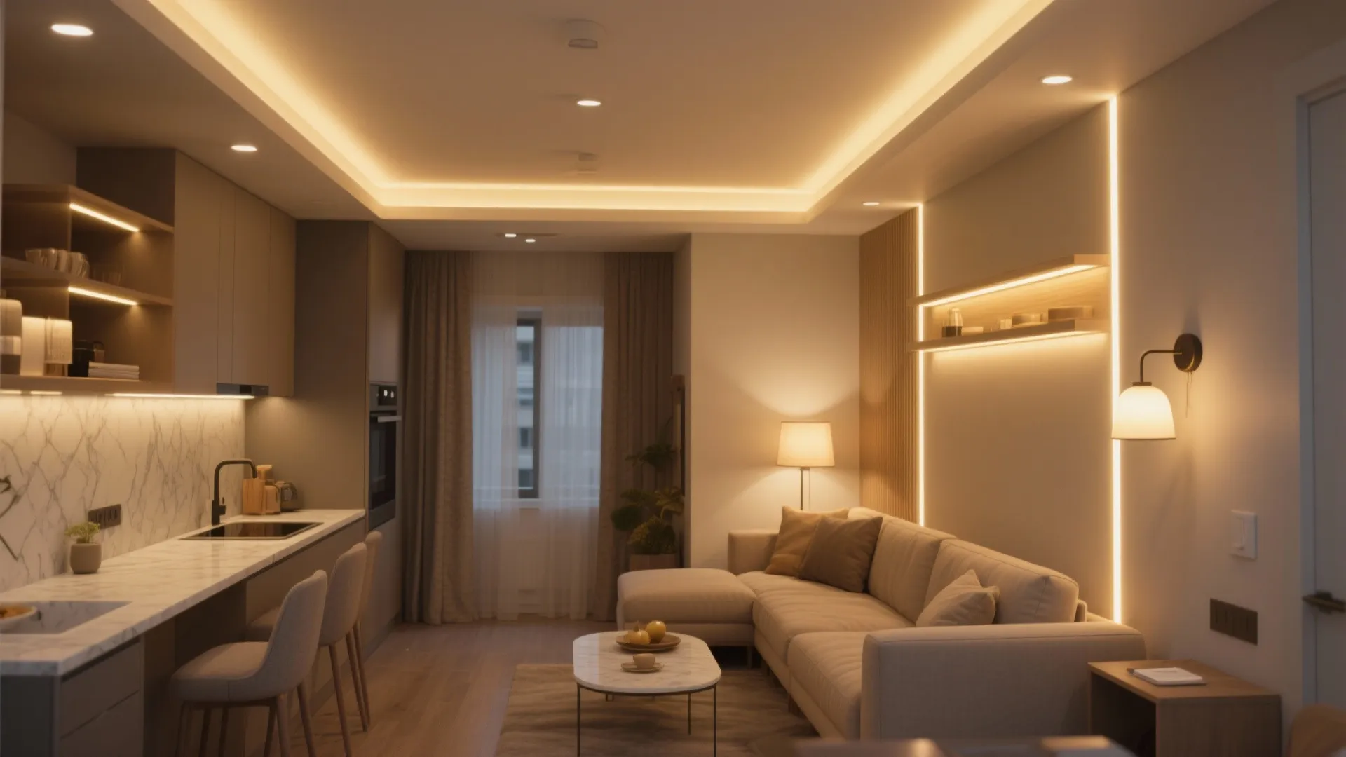Smart lighting layers