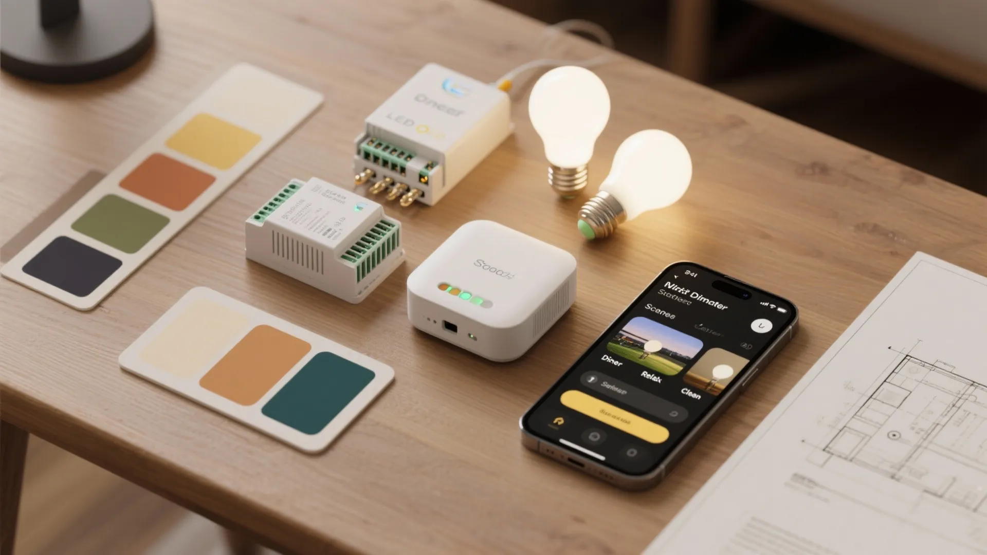 5. Smart lighting scenes and zoned controls