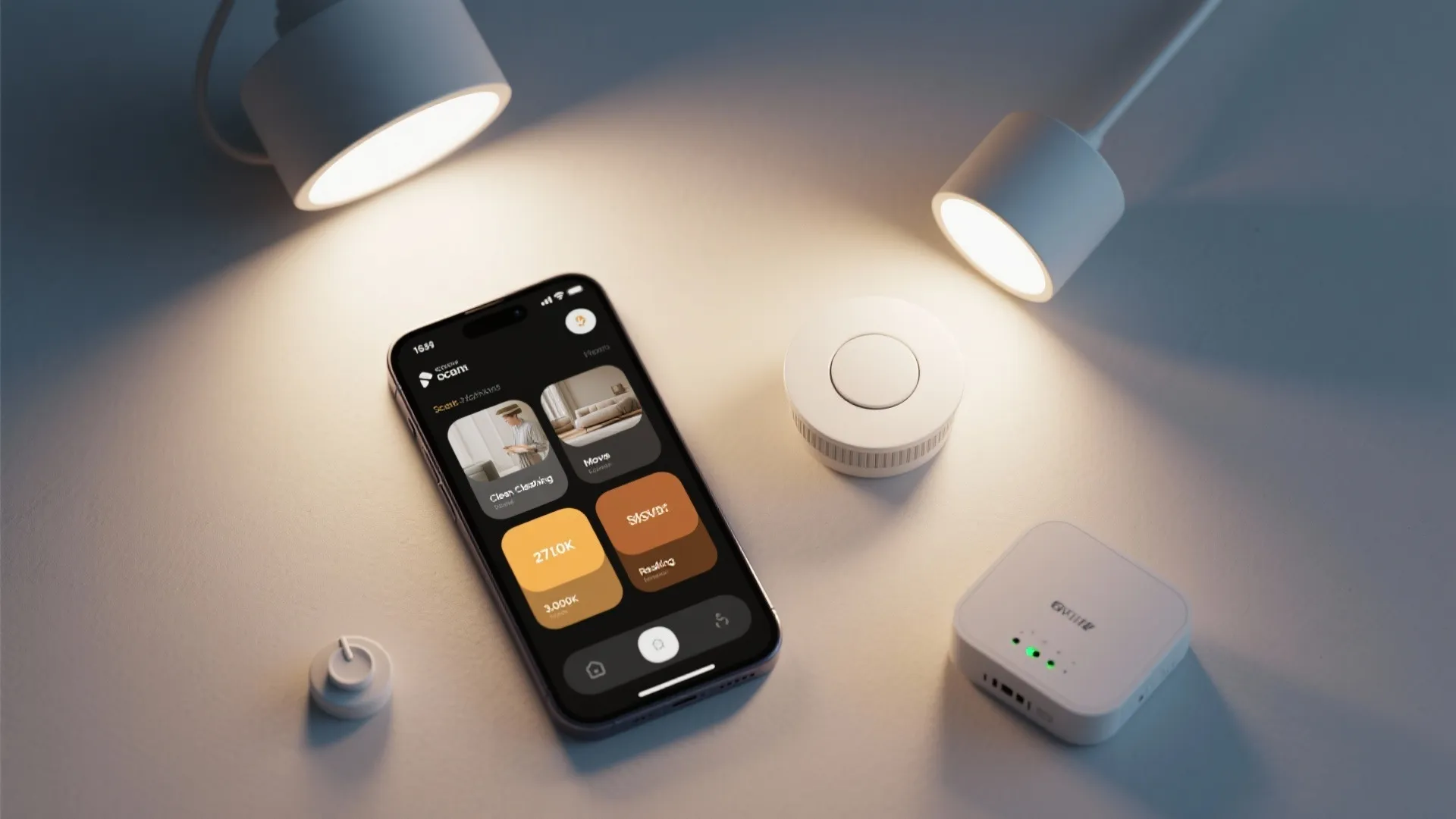 5. Integrated smart lighting with scenes