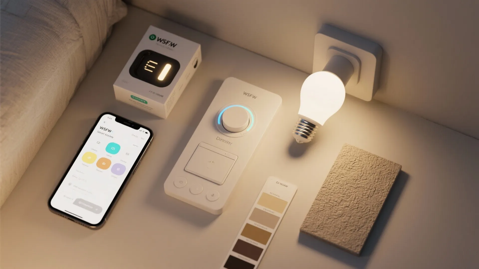 4. Layer with wall dimmers and smart controls