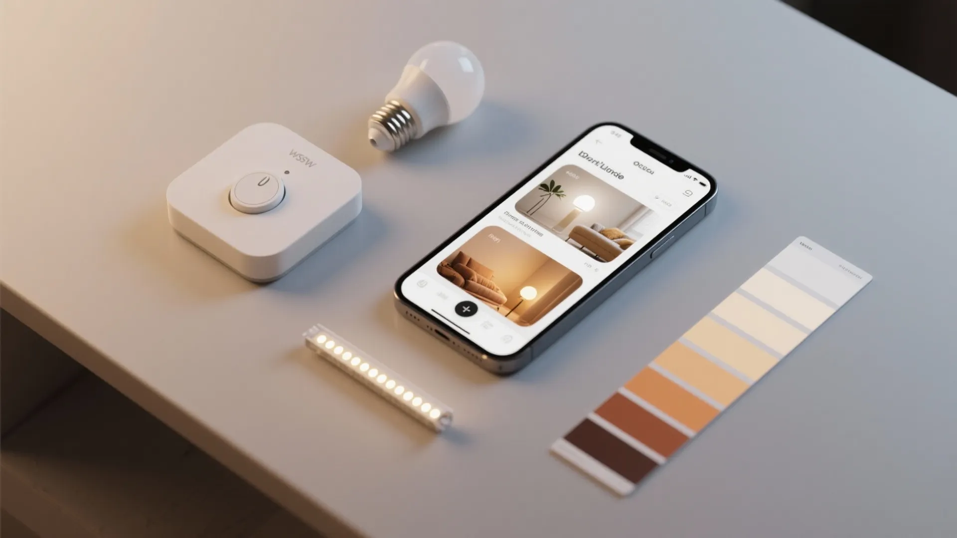 5. Smart controls and dimming scenes