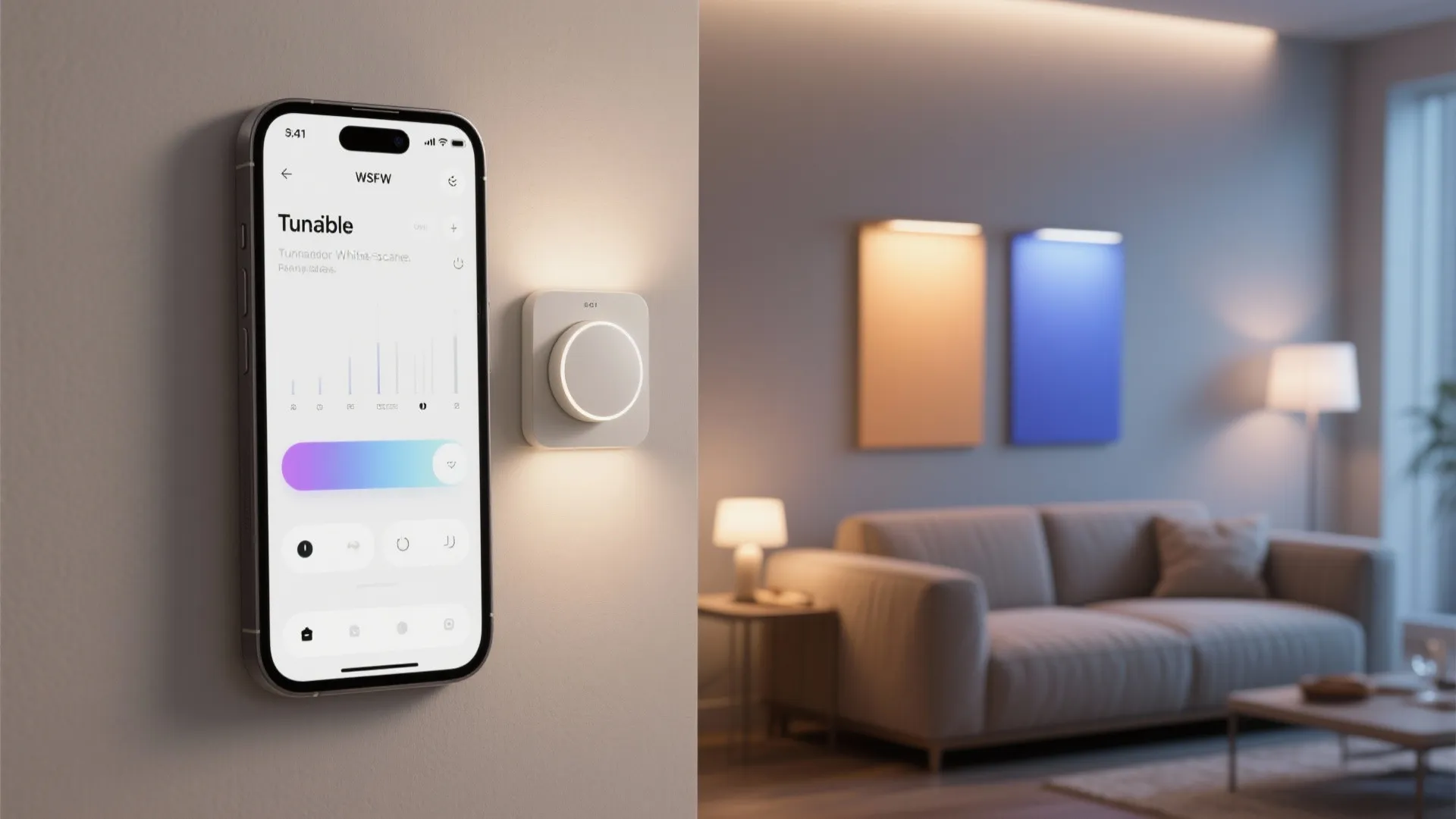 5. Smart Lighting Scenes and Color Temperature Control