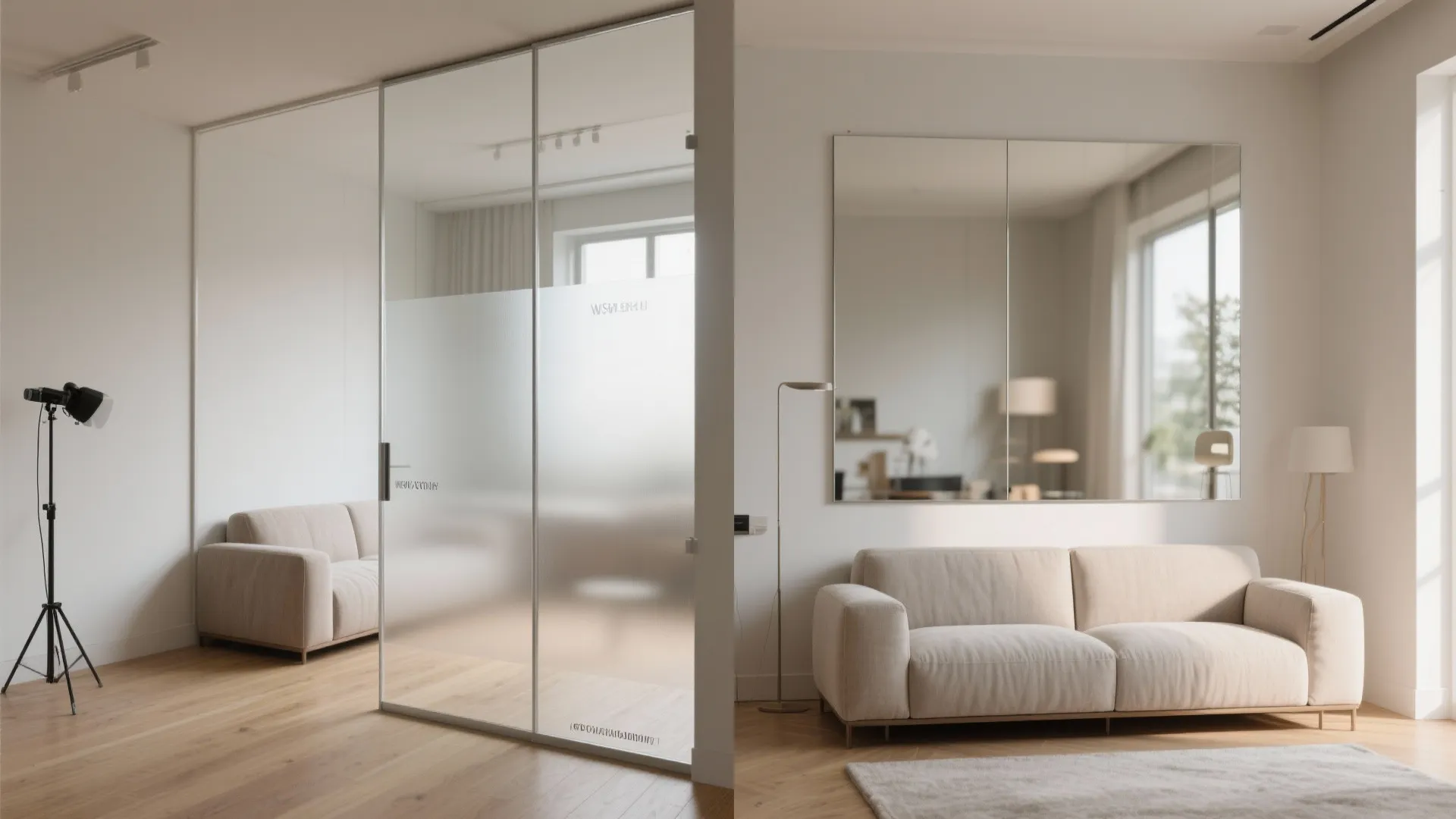 Mirror and Smart Privacy Walls that Work Hard