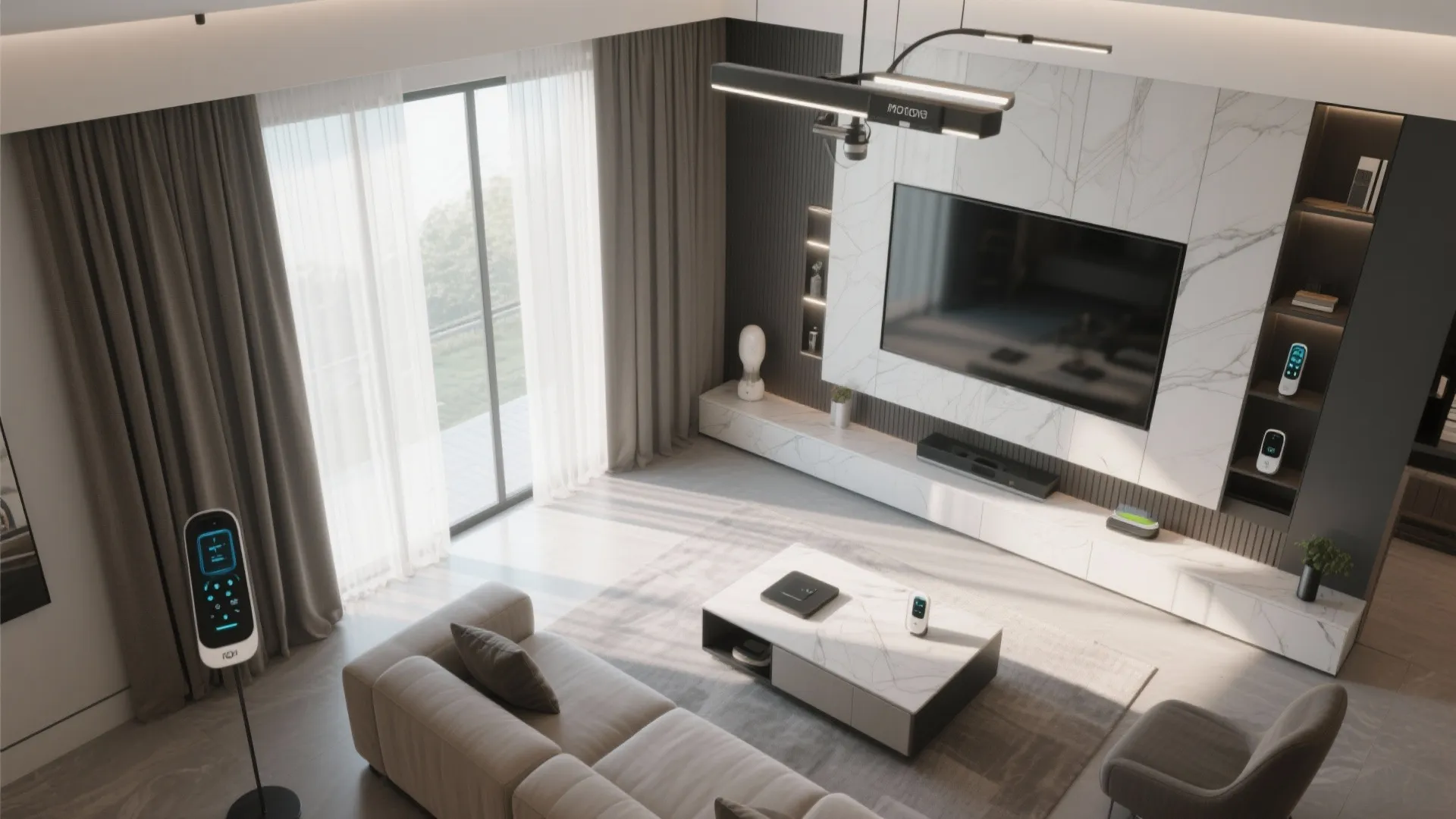 10. Smart Motorized Curtains