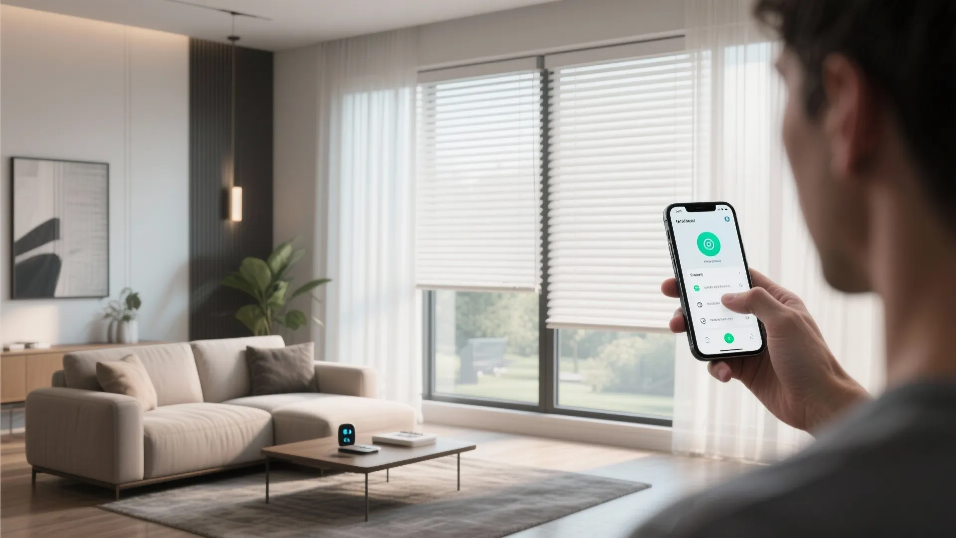 5. Motorized Smart Blinds