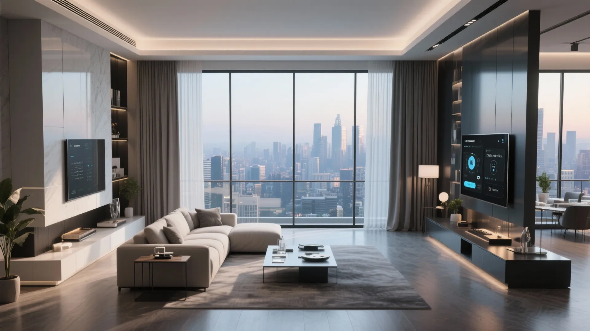 10. Smart Motorized Curtains