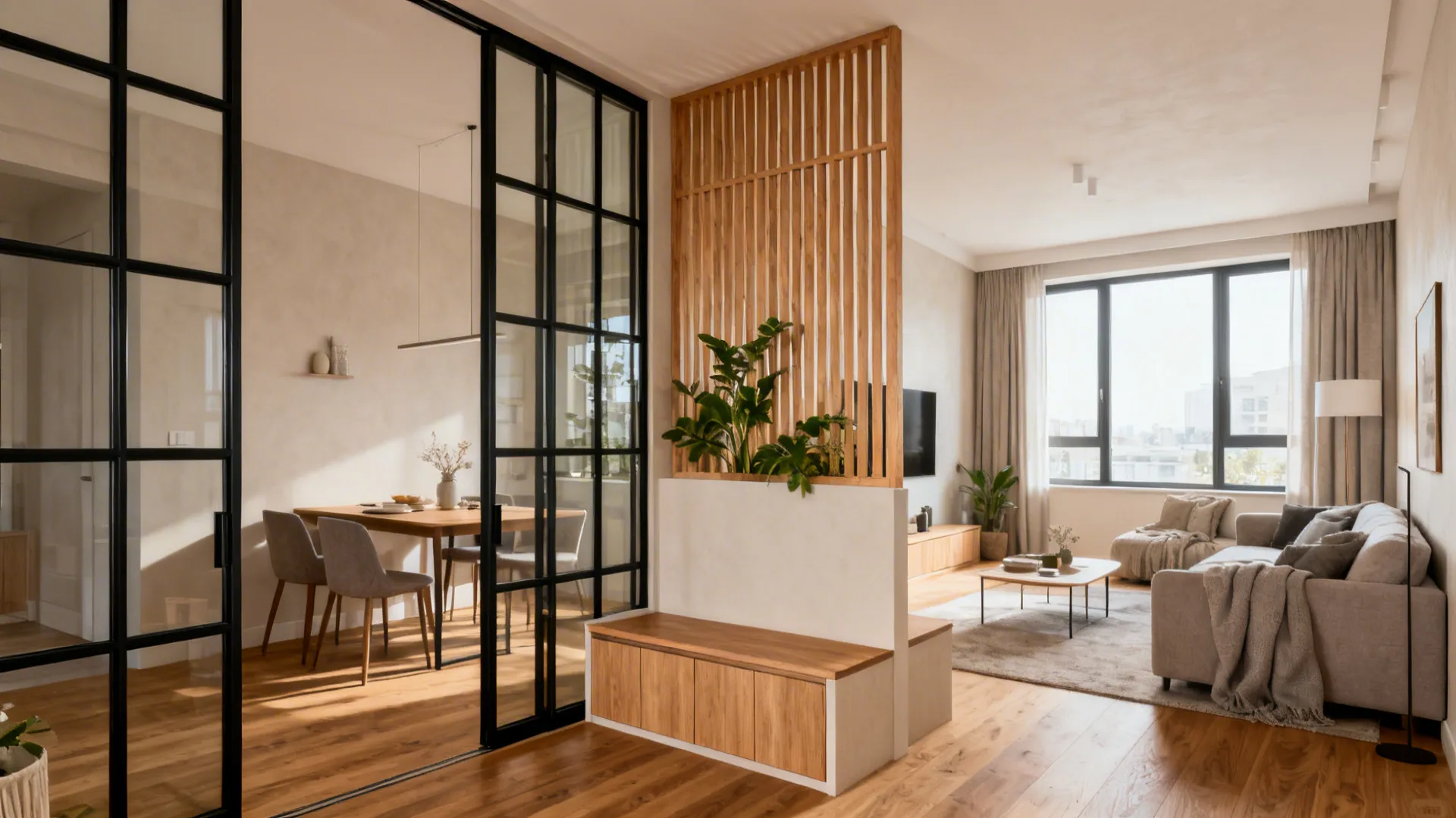 Partition Wall Ideas: 5 Smart Living–Dining Designs