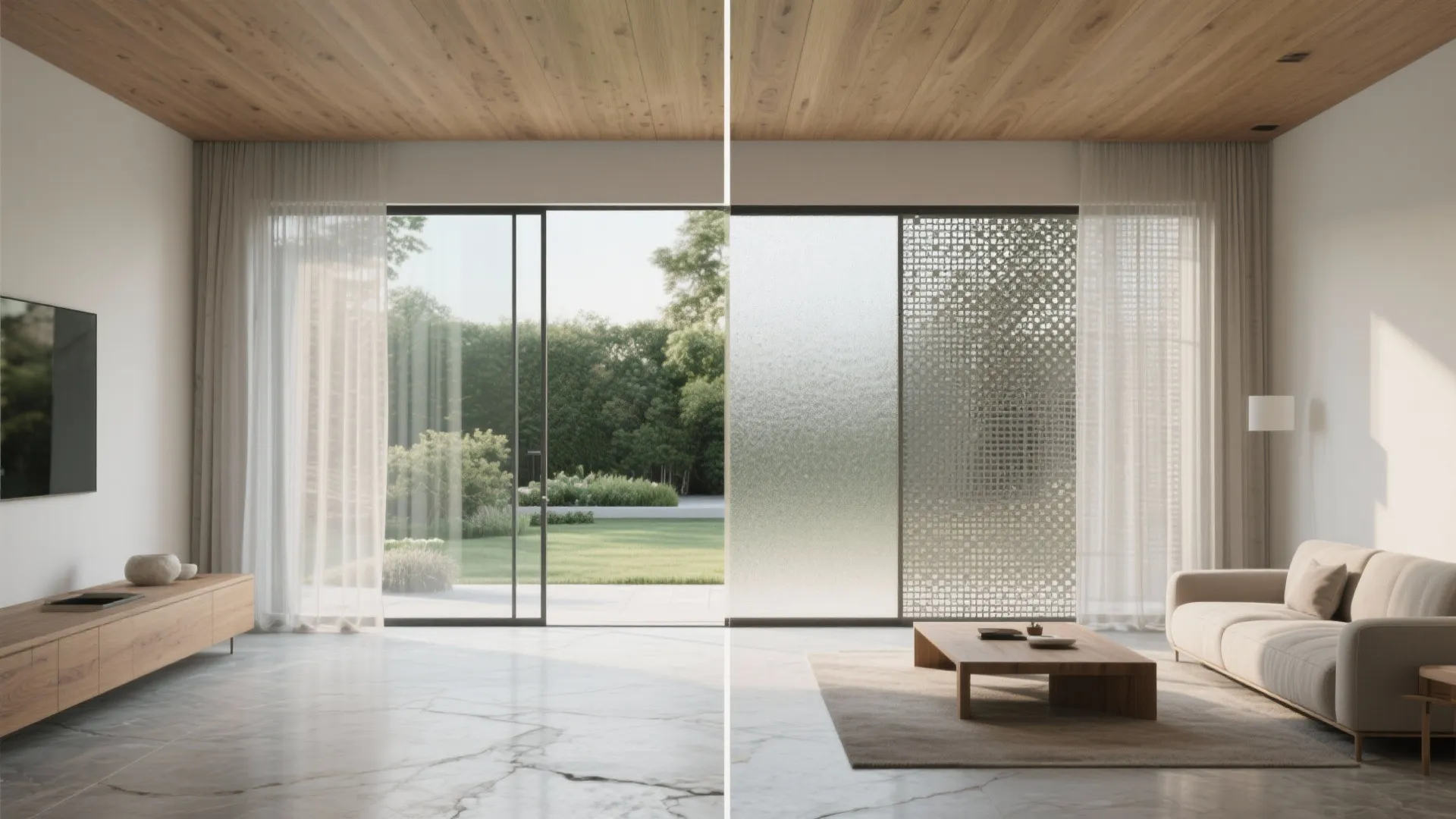 Privacy on Demand: Smart Glass, Sheers, and Landscape Layers