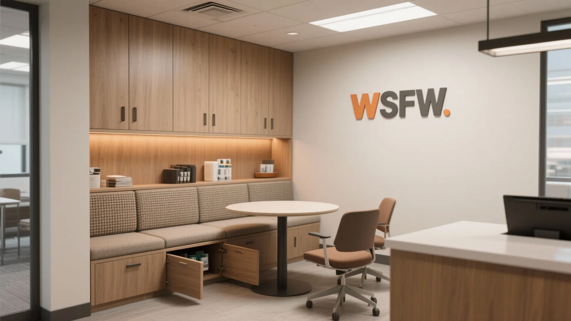 4. Smart reception and concealed storage