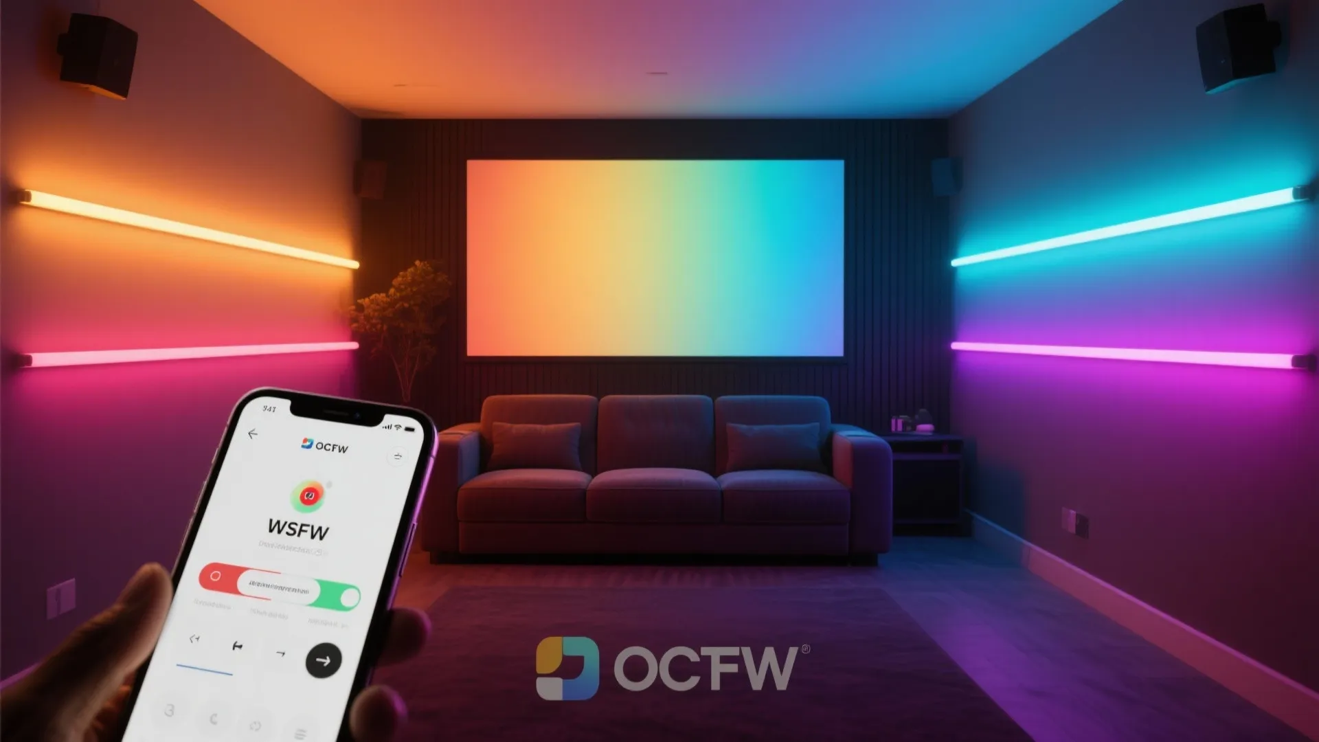 5. Smart Color-Changing Wall Washes