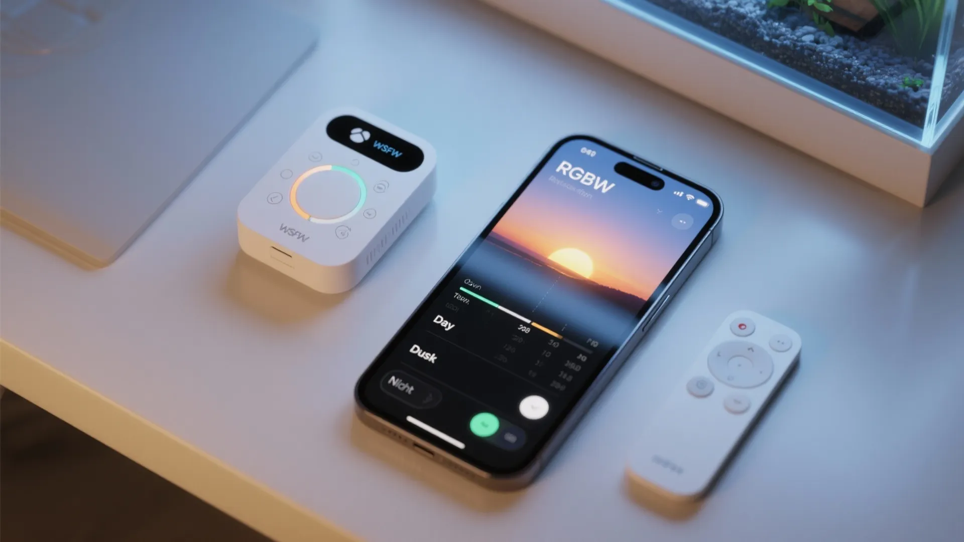 4. Smart RGBW controller for day-night cycles