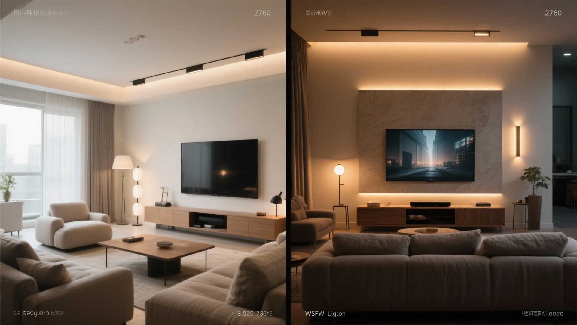 Smart scenes with dimmable, tunable LEDs