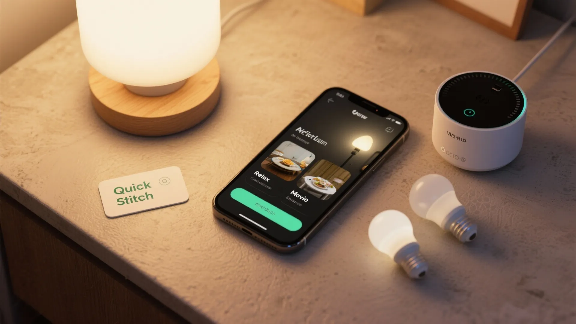 5. Smart lighting scenes and voice control