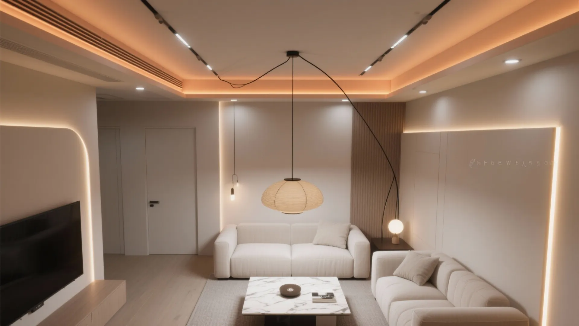 Smart Scenes Built Into the False Ceiling