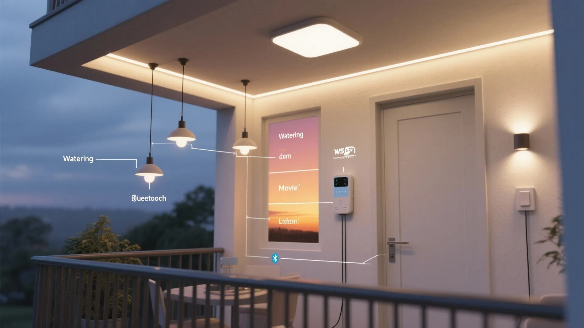 Smart dimmable systems with scenes