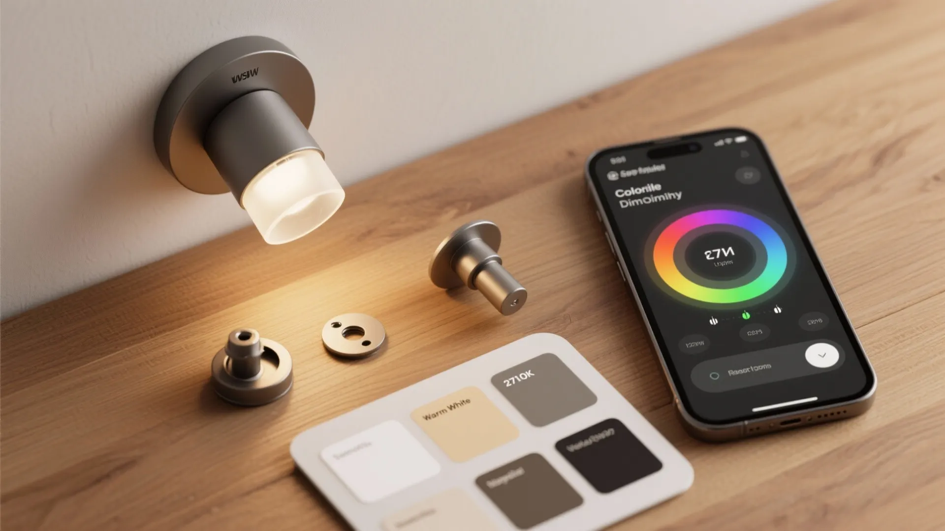 5. Smart Dimmable Sconces