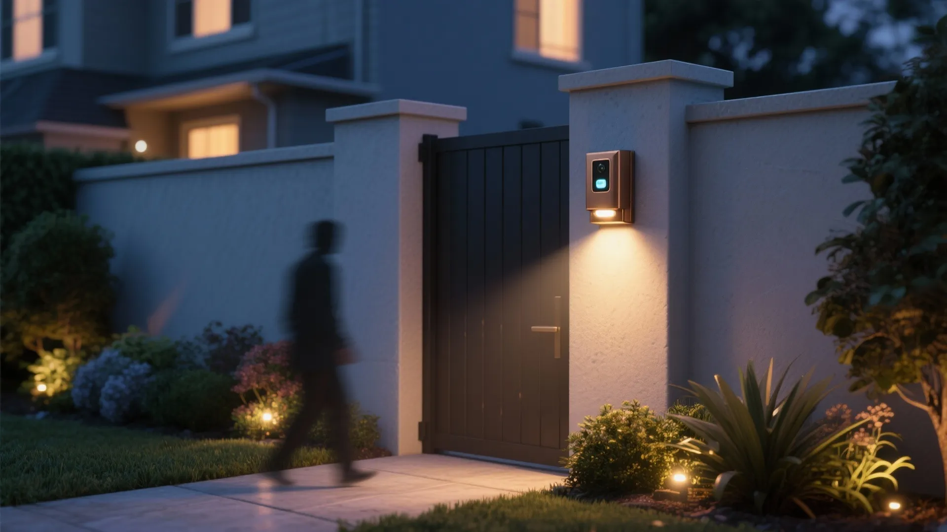5. Smart Bronze Sconce with Motion Sensor