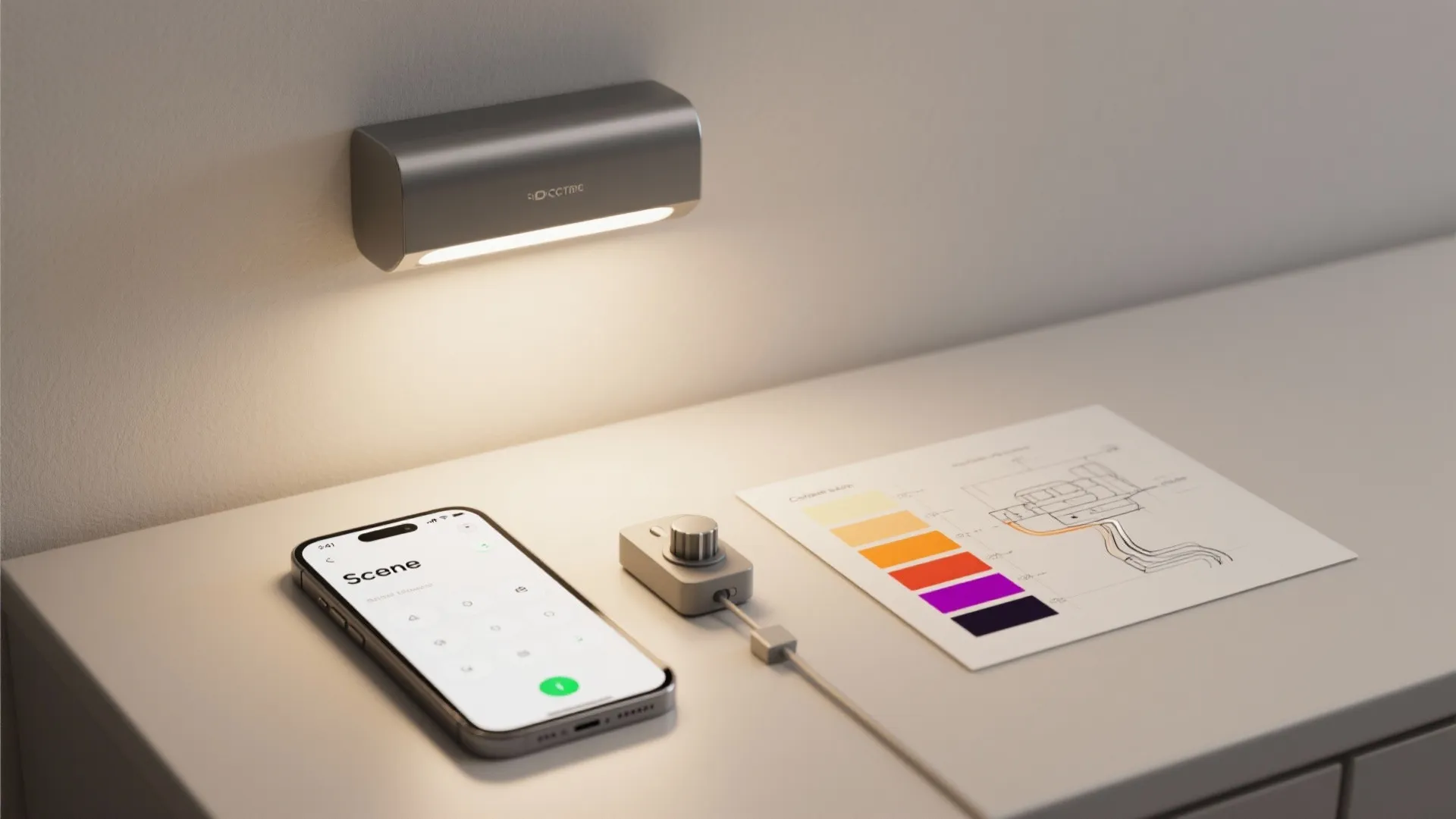 5. Smart dimmable sconces with color temperature control