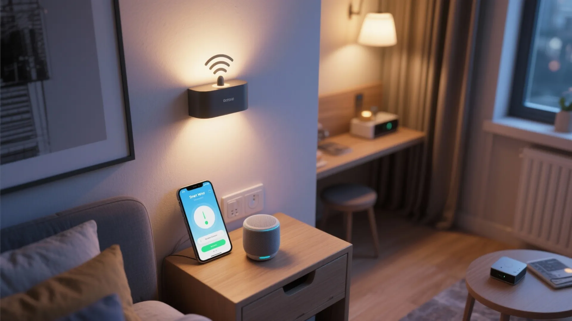 5. Smart Wireless Sconces Integrated with Voice Control