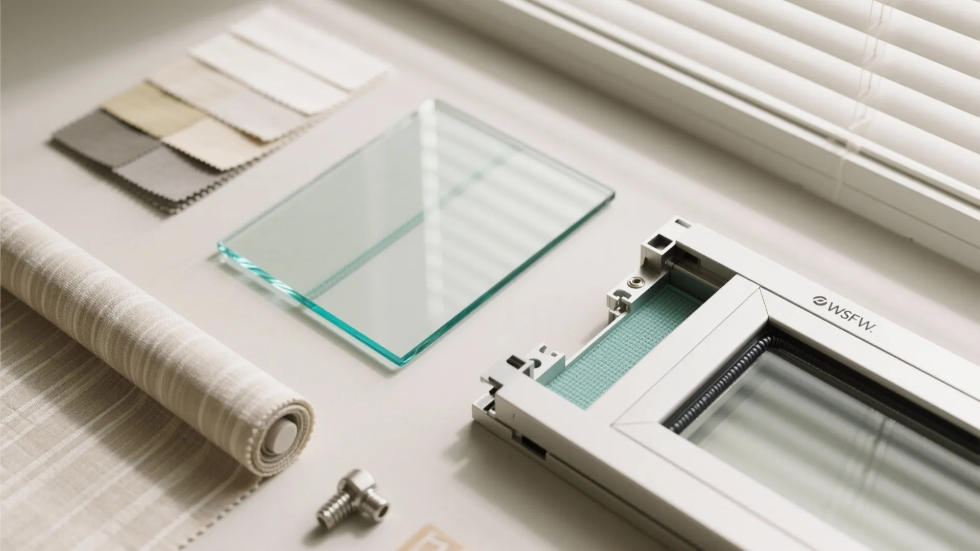 Smart shading, low-E glass, and acoustic layering