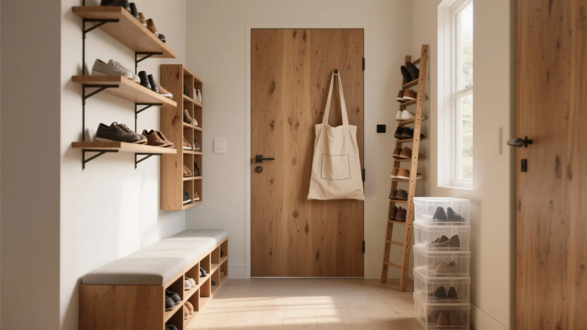 Store Shoes in Small Space - 5 Smart Ideas: Creative, practical shoe storage ideas for tiny homes from a pro designer with 10+ years' experience