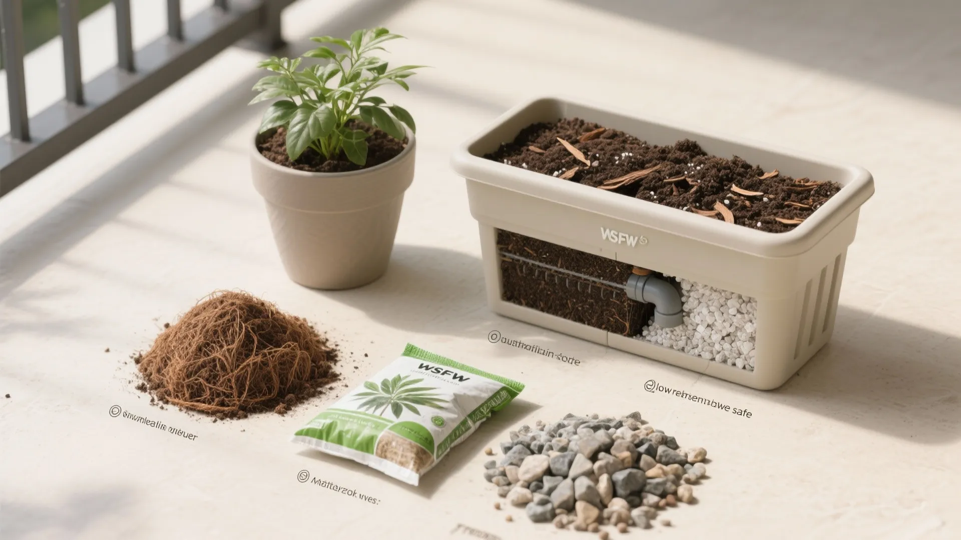 Lightweight Containers and Smart Soil Mix