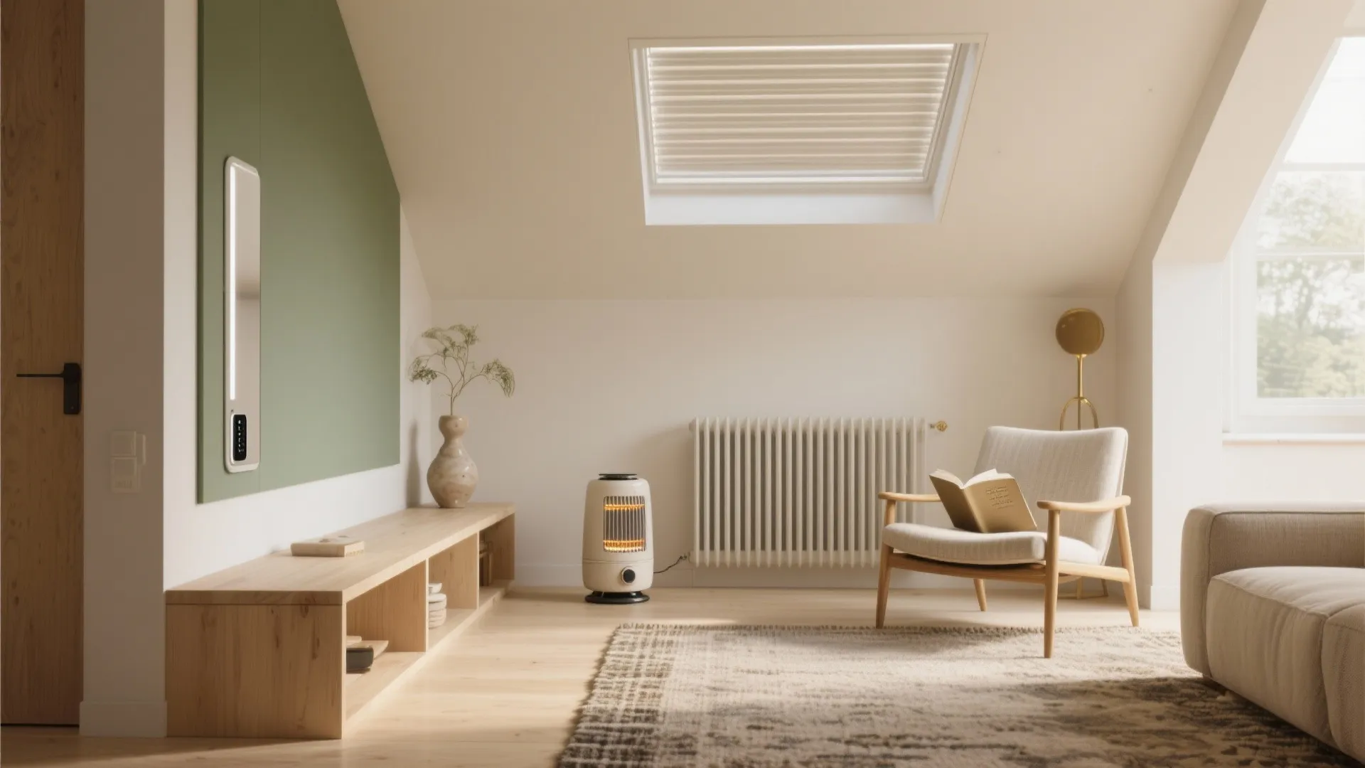 5 Energy Efficient Space Heater Ideas: Small, stylish and efficient: designer tips for heating tiny rooms