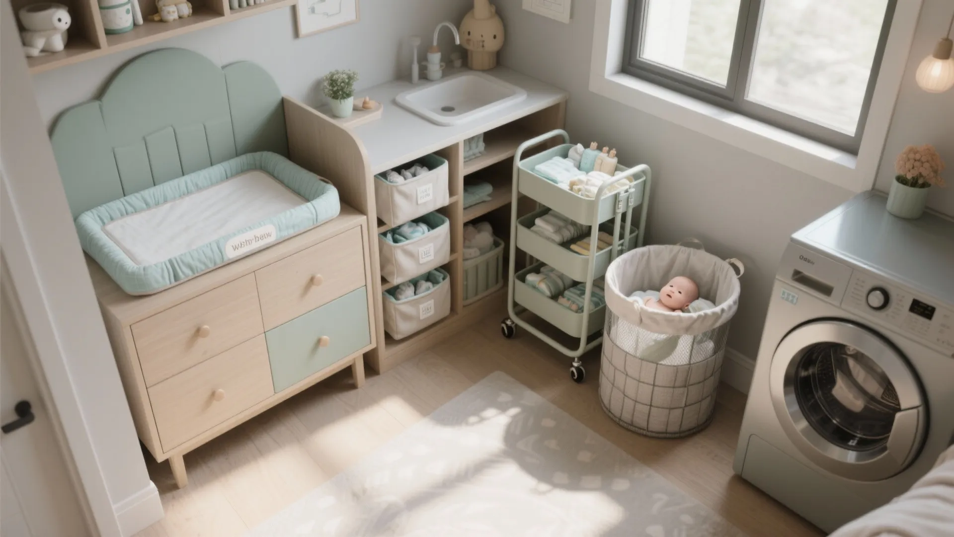 Smart Stations: Changing, Feeding, and Laundry