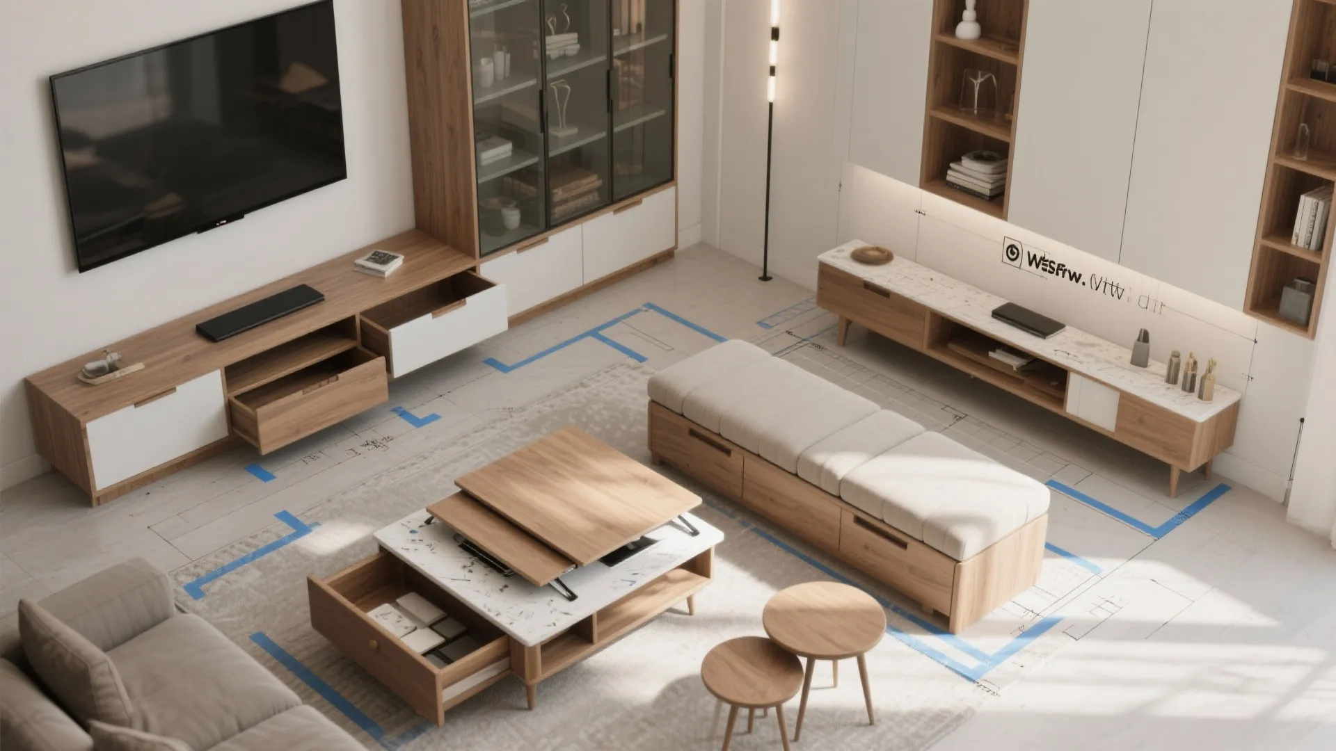 Smart Storage and Multi-Functional Pieces