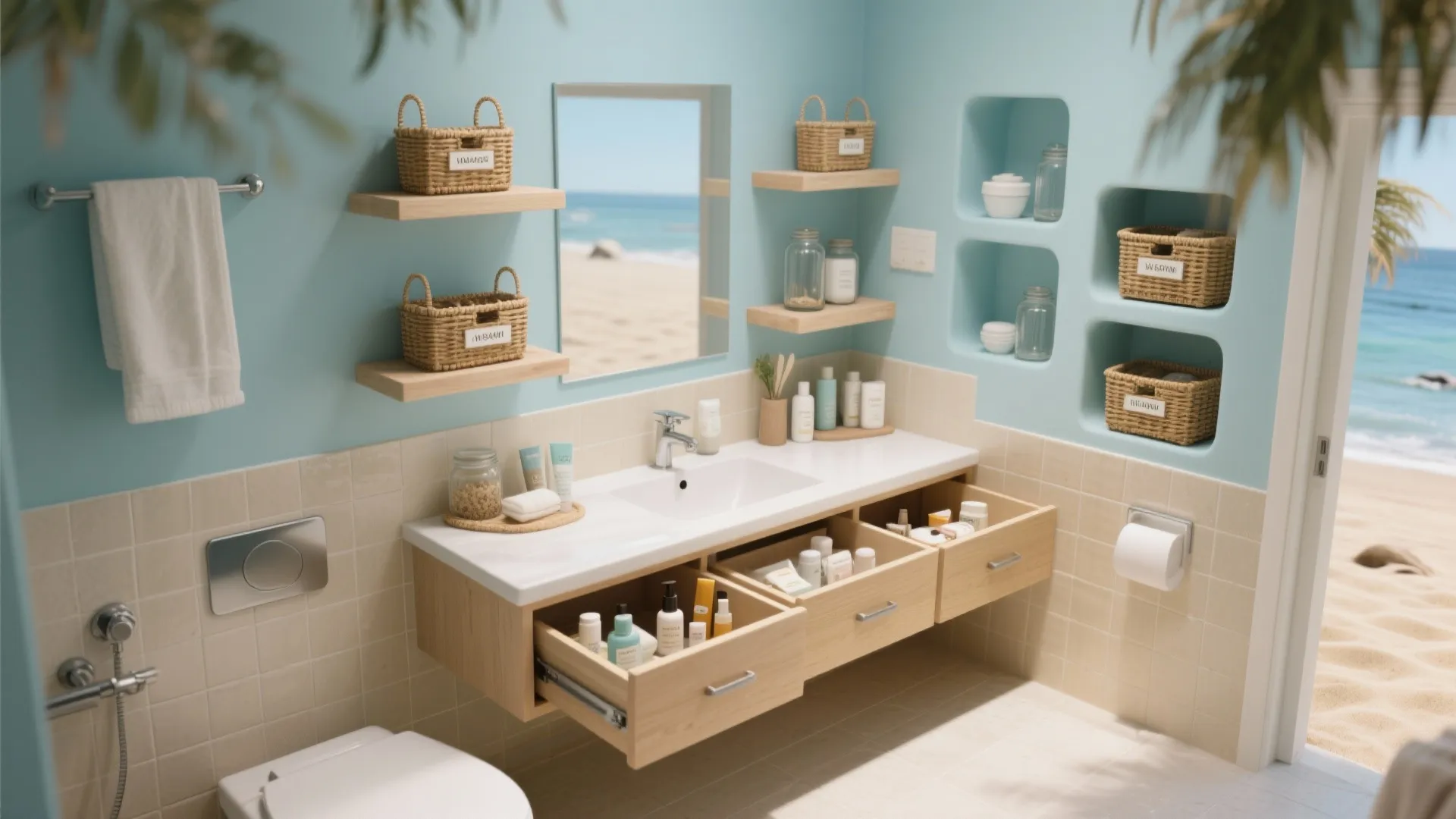 5. Smart storage and flexible vanities