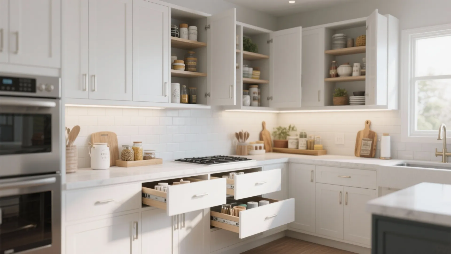 4. Smart Storage to Keep White Looking Fresh