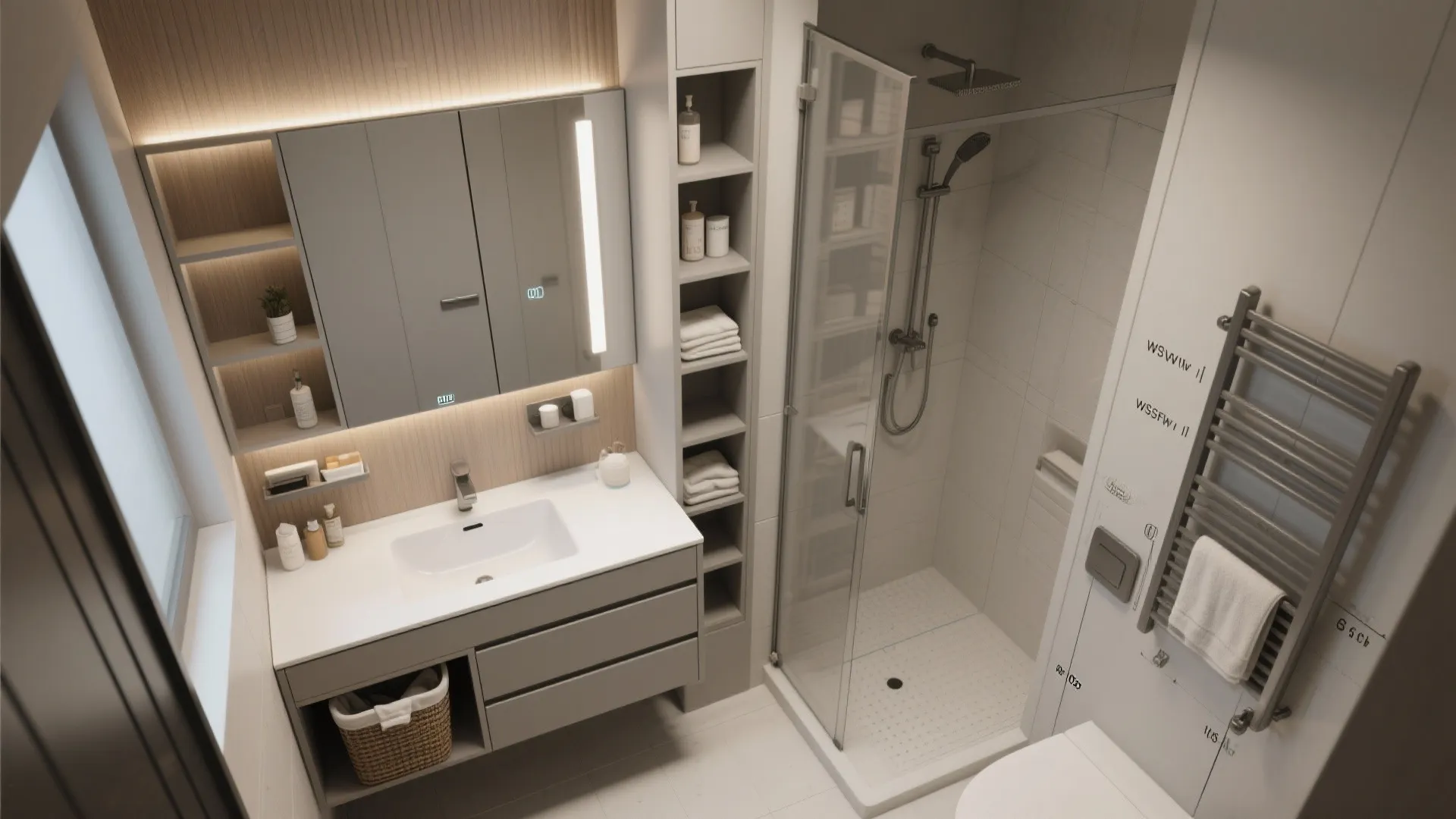 5. Multi-functional fixtures and smart storage