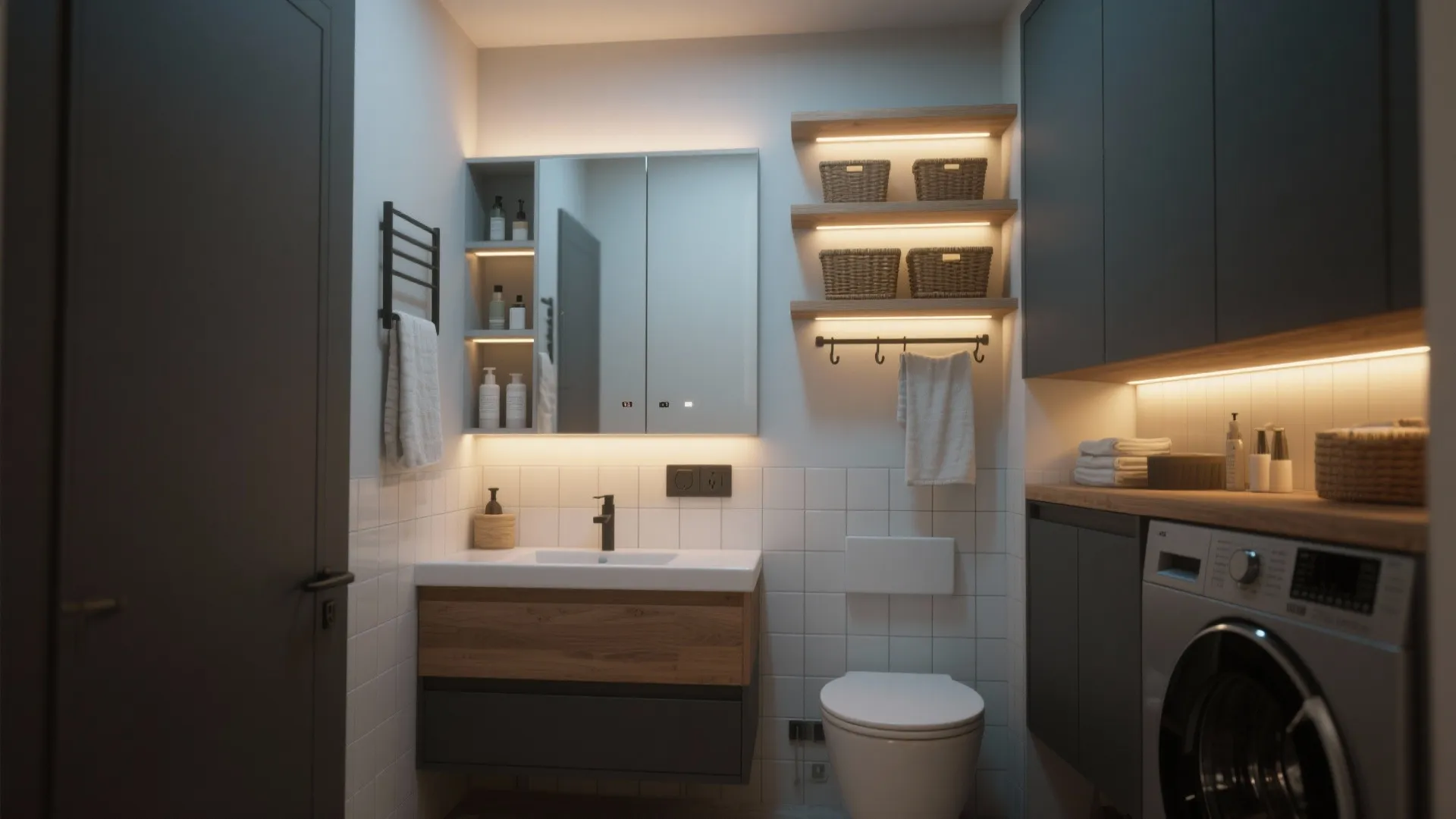 5. Smart storage, lighting and ventilation combo