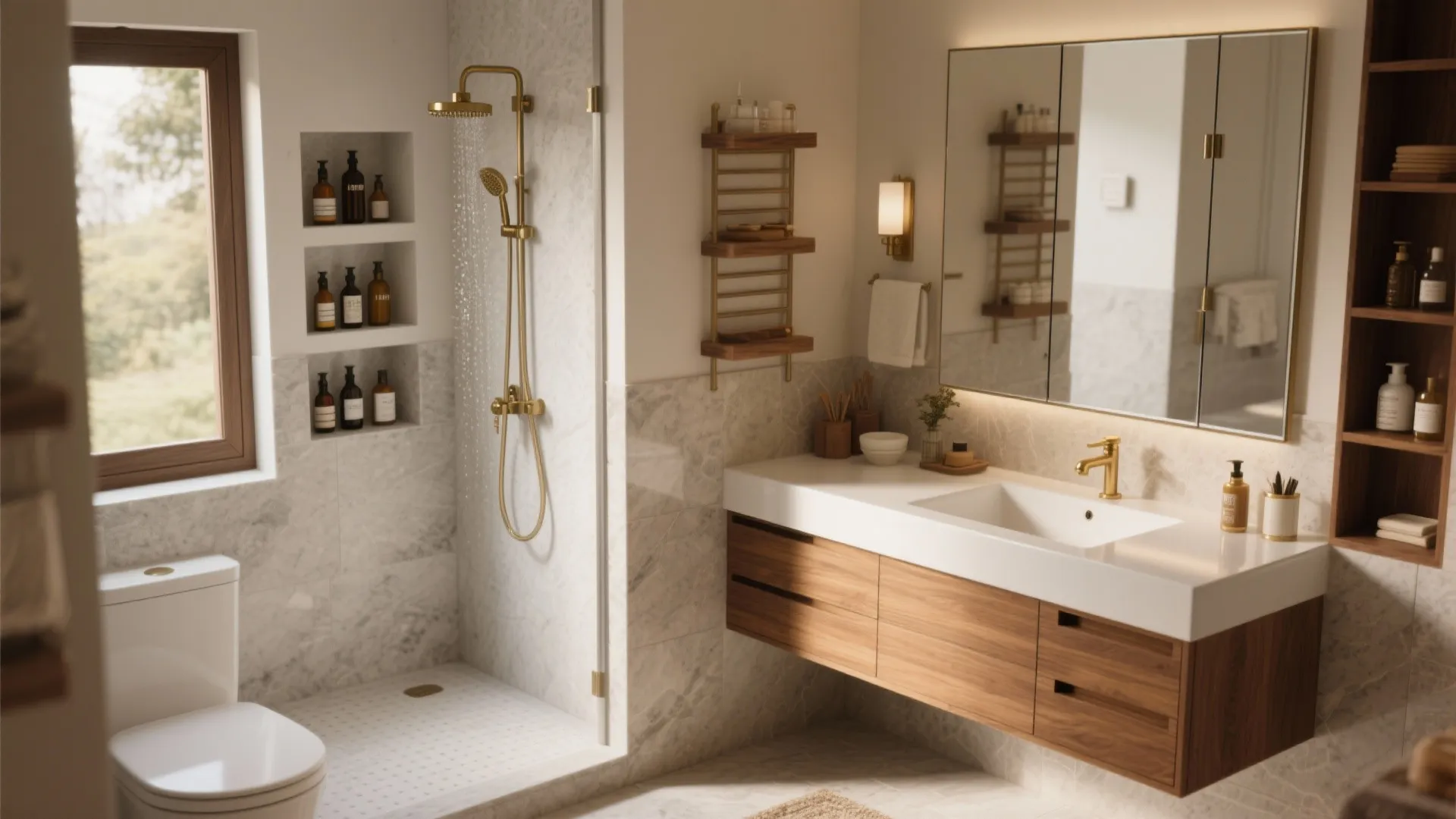 Storage That Works Hard: Niches, Vanities, and Overhead