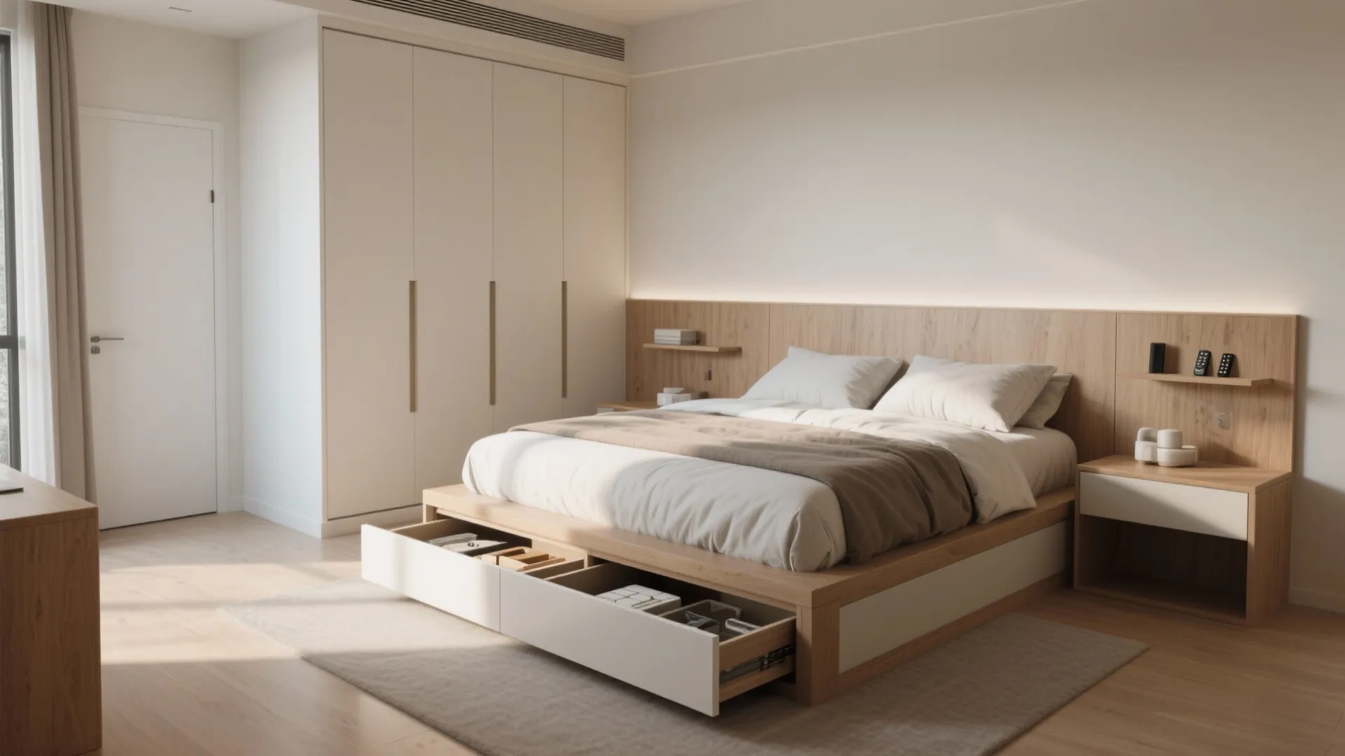 3. Smart storage that disappears