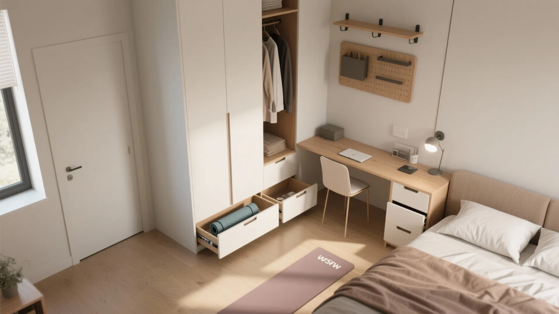 4. Smart storage: under-bed and vertical solutions
