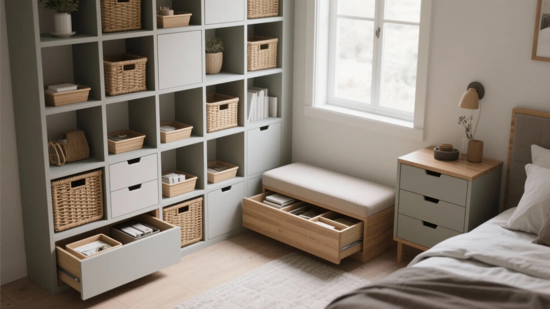 3. Smart storage that doubles as decor