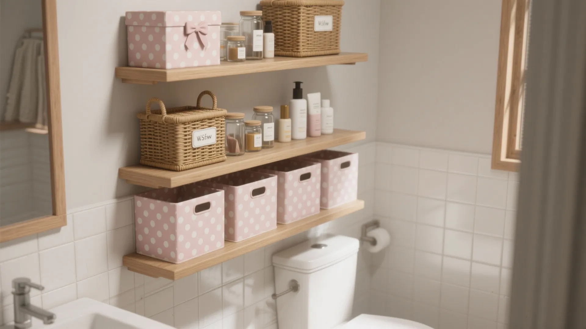 2. Smart Storage with Cute Containers