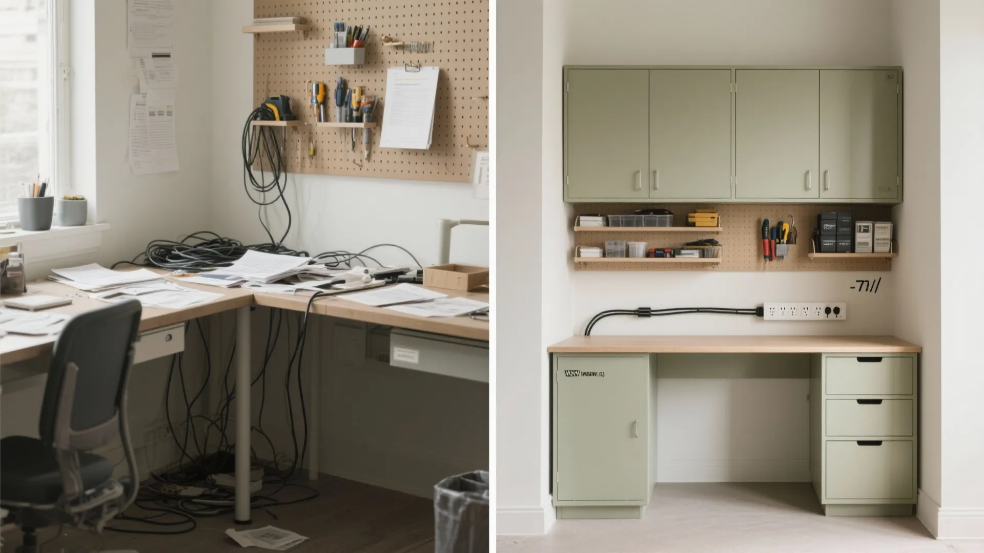Storage that fights clutter (and visual stress)