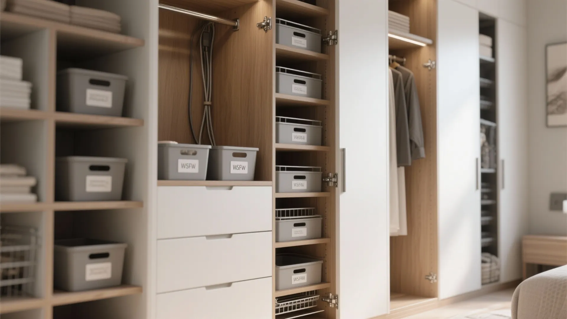 Strategic storage: entry, utility, and bedroom built-ins