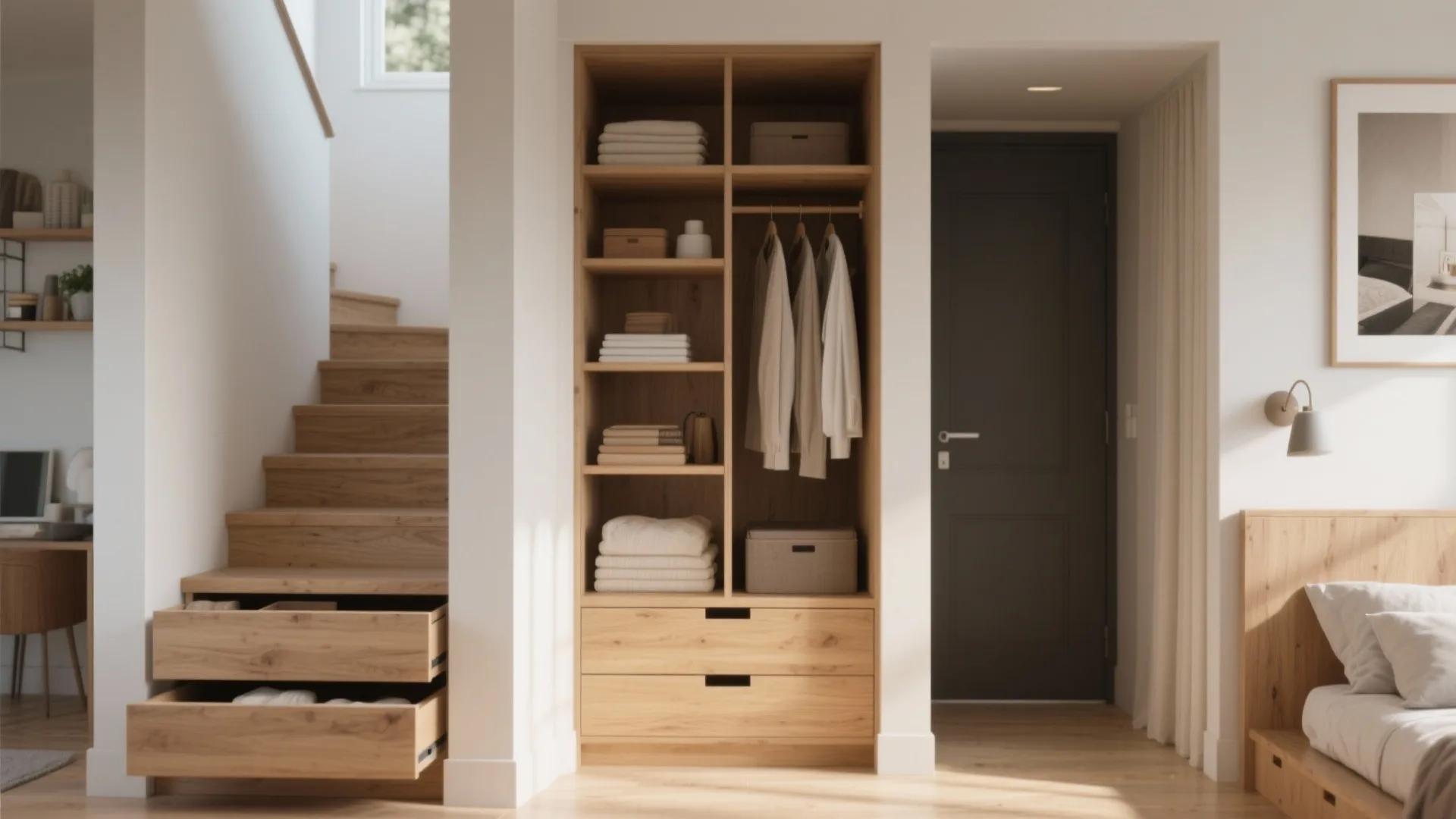 4. Compact Footprint with Smart Storage