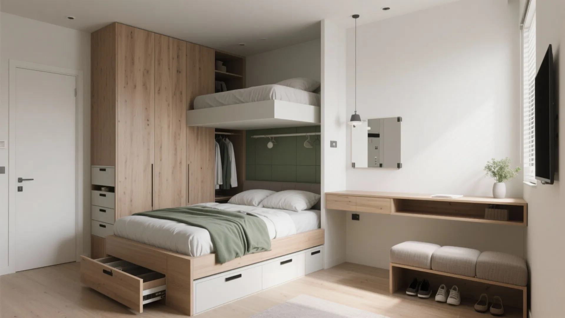 Smart storage and transforming furniture