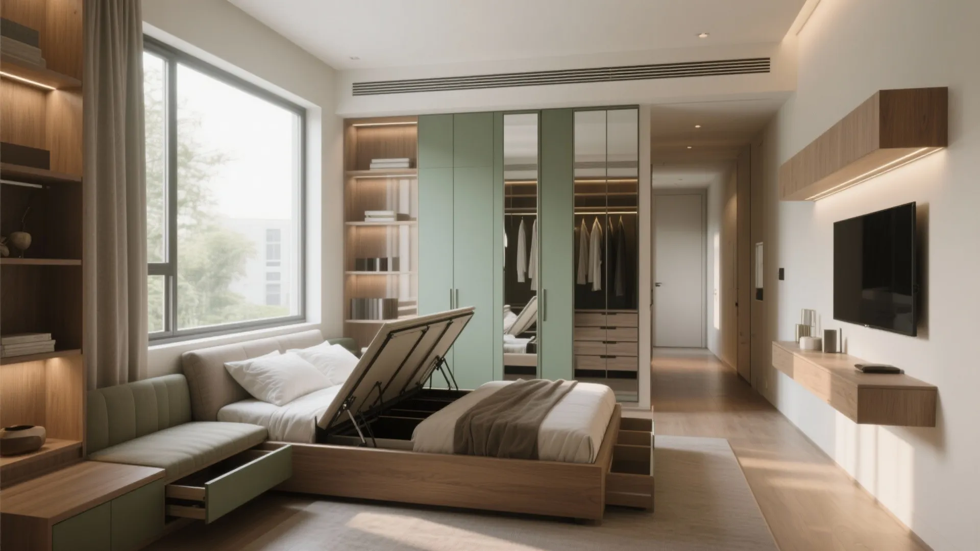 Smart Storage: Beds, Bay Nooks, and Corridor Wardrobes