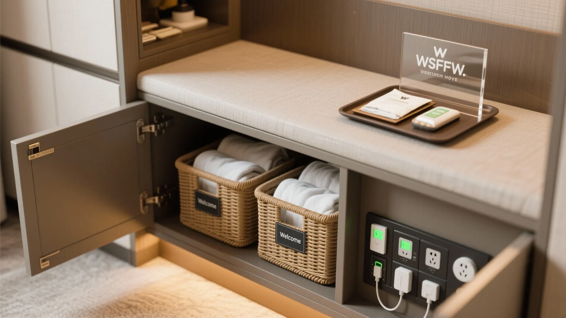 7. Smart storage and guest-focused amenities
