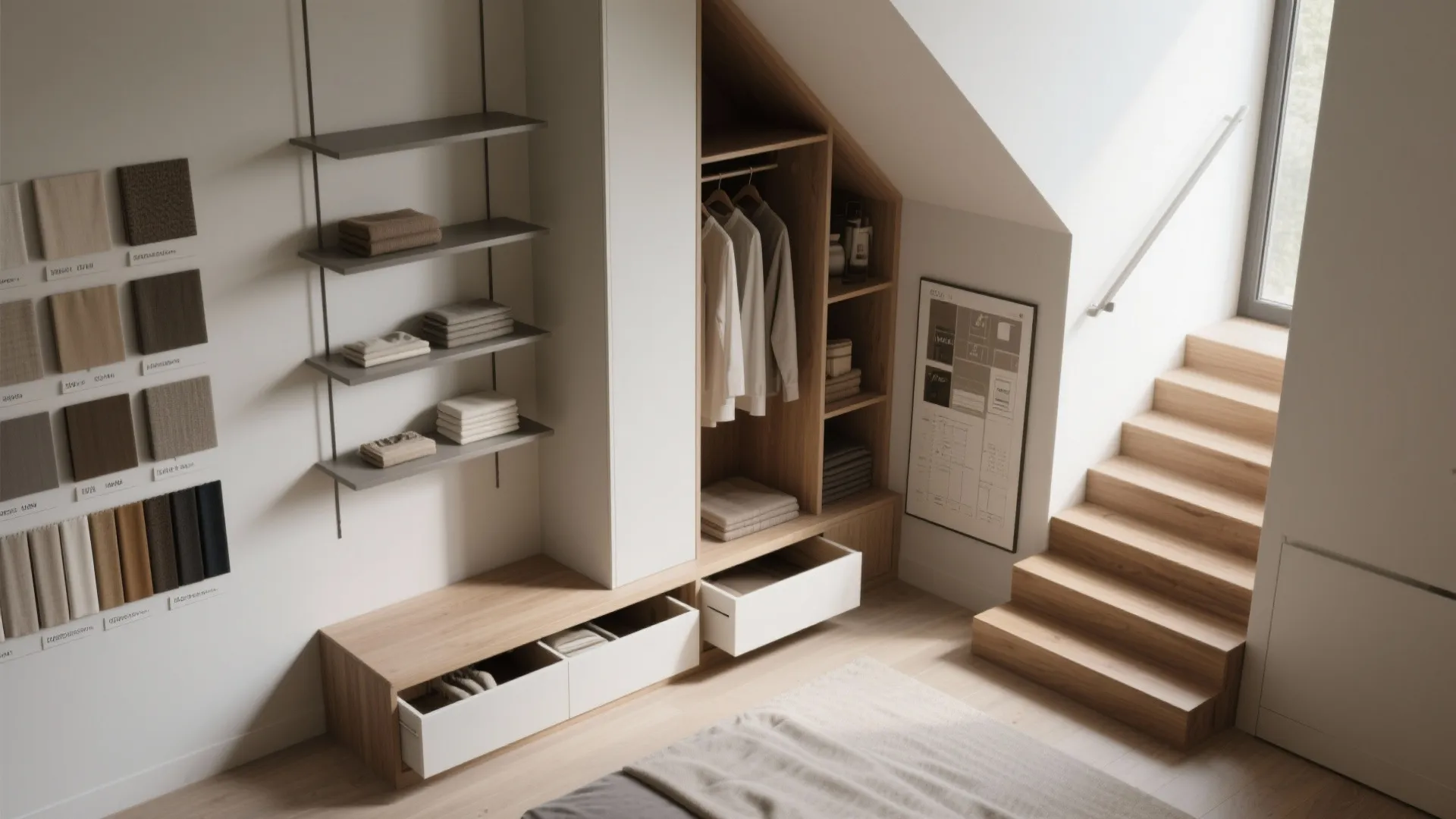 4. Smart Storage: Vertical and Hidden Solutions