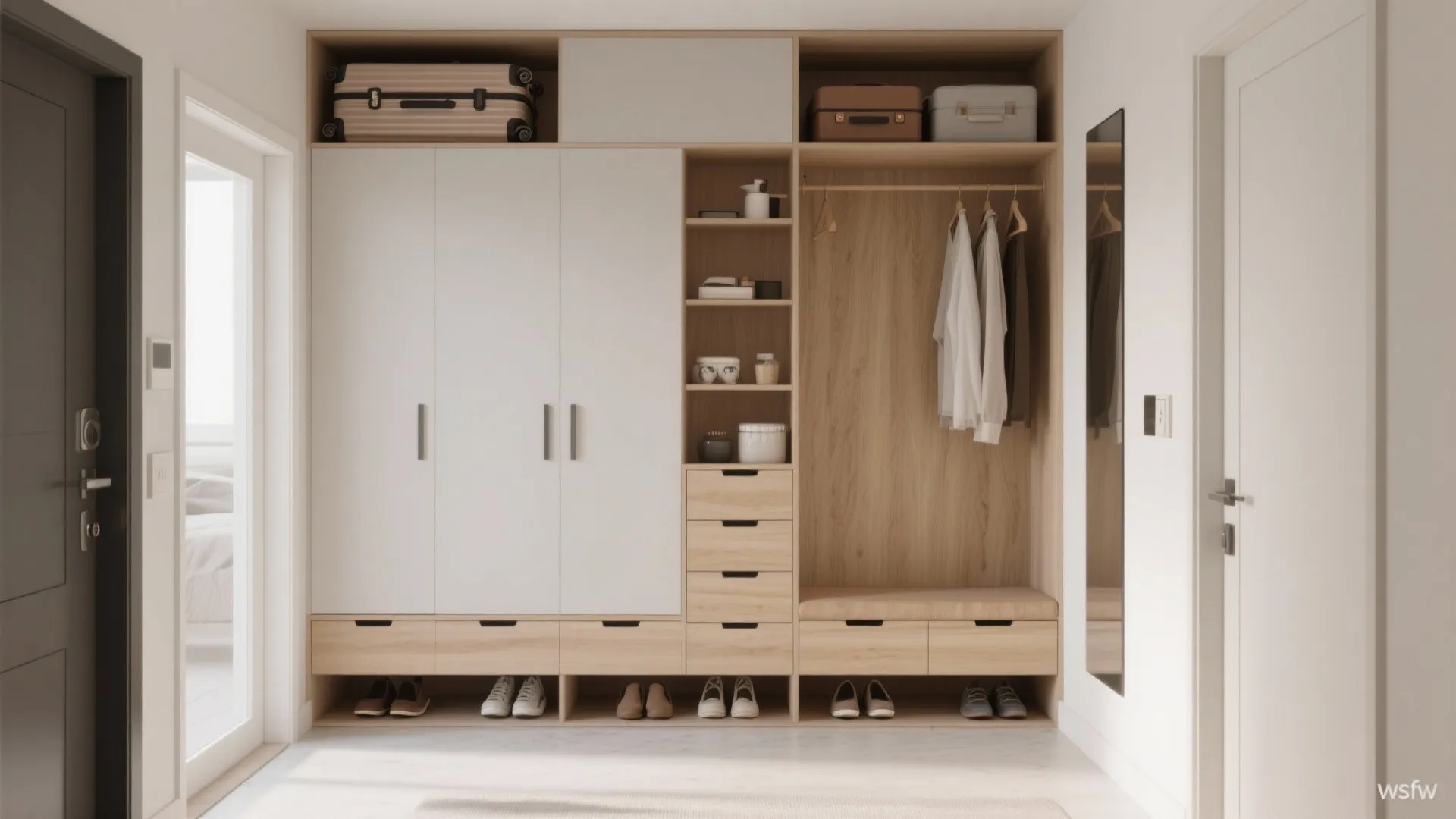 Smart Storage: Wardrobes, Utility, and Entry Benches