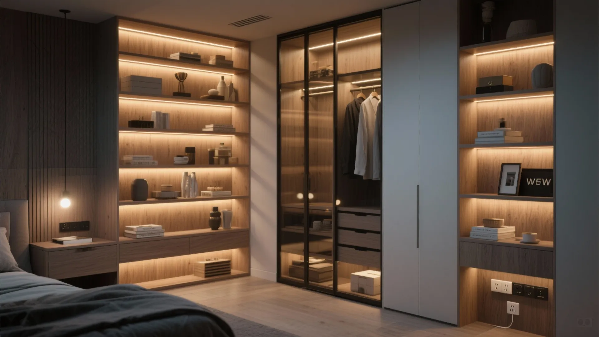 4. Smart storage that doubles as a light source