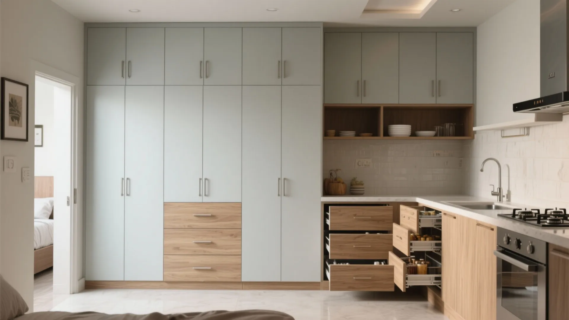 Smart storage that hides clutter but stays reachable