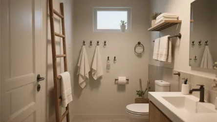 10 Clever Bathroom Towel Hanging Ideas